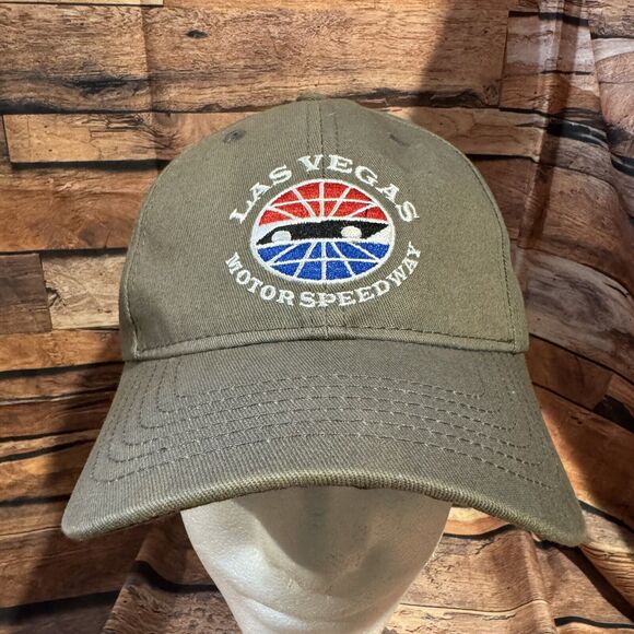 Las Vegas Motor Speedway Logo Hat America’s Racing Showplace H & L Strapback Cap - Picture 1 of 7